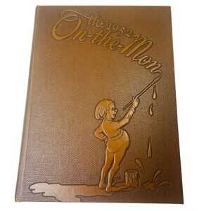 1952 On The Mon Brownsville Senior High Yearbook Hardcover Brownsville PA Signed